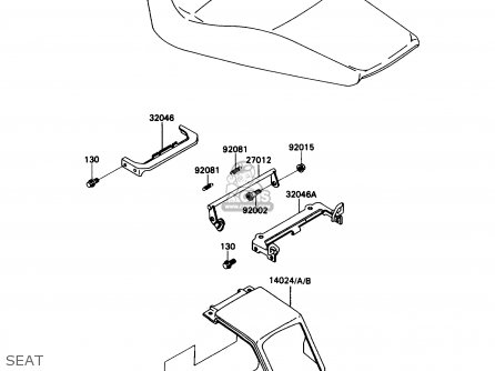 SEAT - ZX1100C2 ZX11 1991 USA CALIFORNIA CANADA