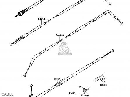 CABLE - ZX1100C2 ZX11 1991 USA CALIFORNIA CANADA