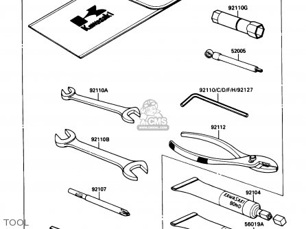 TOOL - ZX1100C2 ZX11 1991 USA CALIFORNIA CANADA