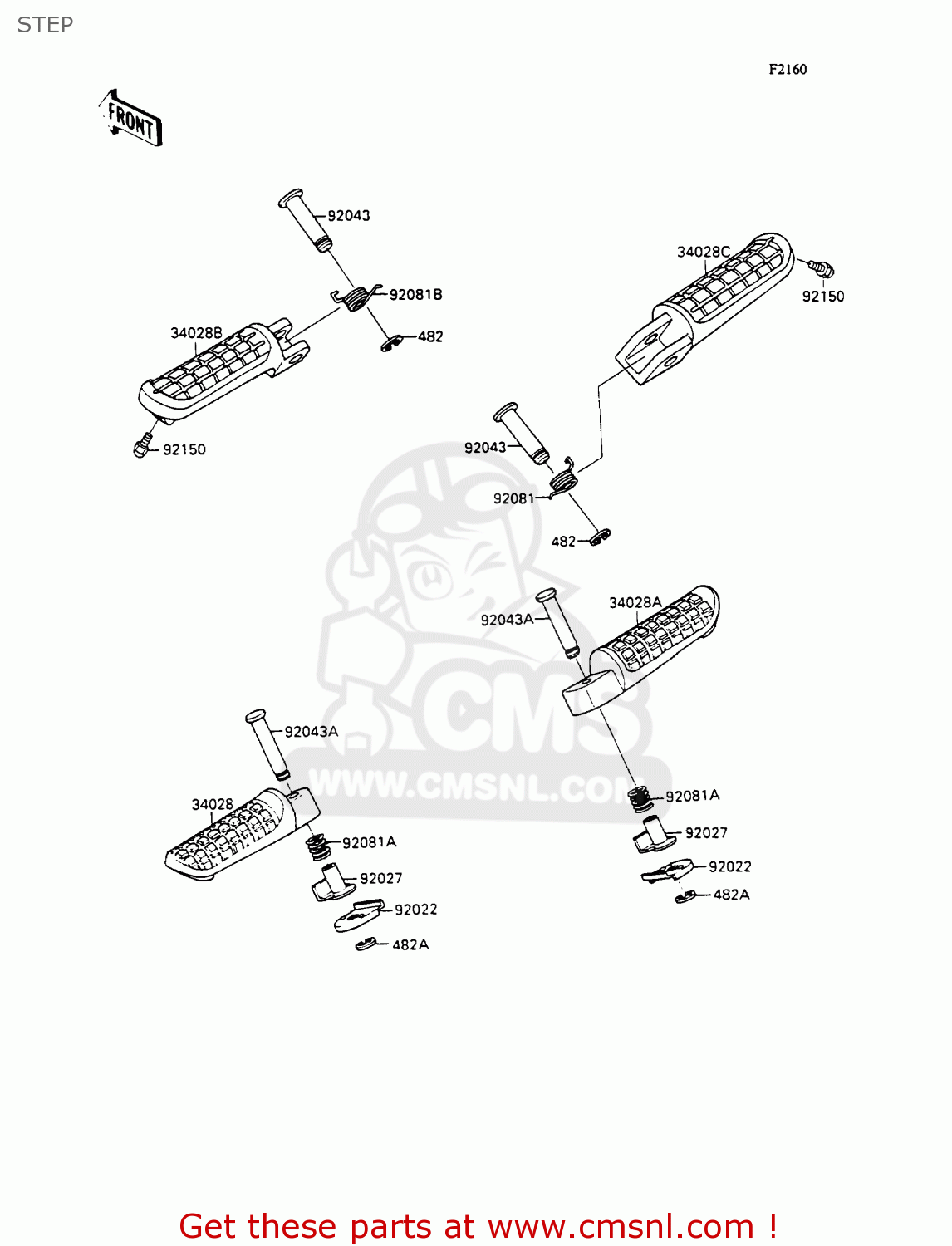 STEP ZX1100C2 ZZR1100 1991 EUROPE UK FR FG GR IT NR SD SP ST