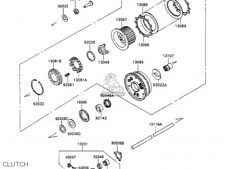 CLUTCH - ZX1100C2 ZZR1100 1991 EUROPE UK FR FG GR IT NR SD SP ST