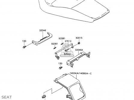 SEAT - ZX1100C2 ZZR1100 1991 EUROPE UK FR FG GR IT NR SD SP ST