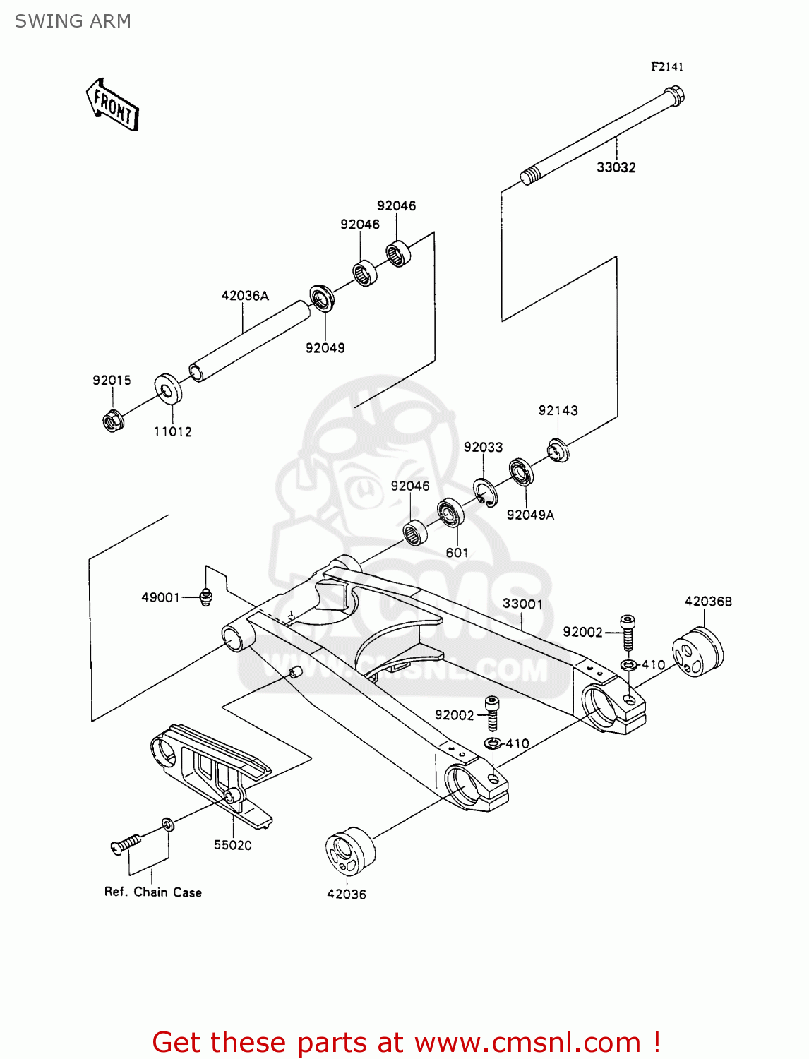 SWING ARM ZX1100C2A ZZR1100 1991 UNITED KINGDOM FG