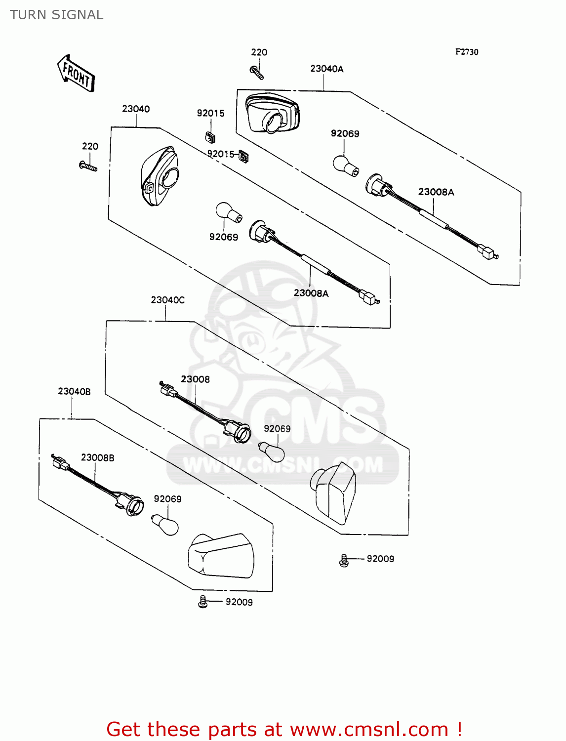 TURN SIGNAL ZX1100C2A ZZR1100 1991 UNITED KINGDOM FG