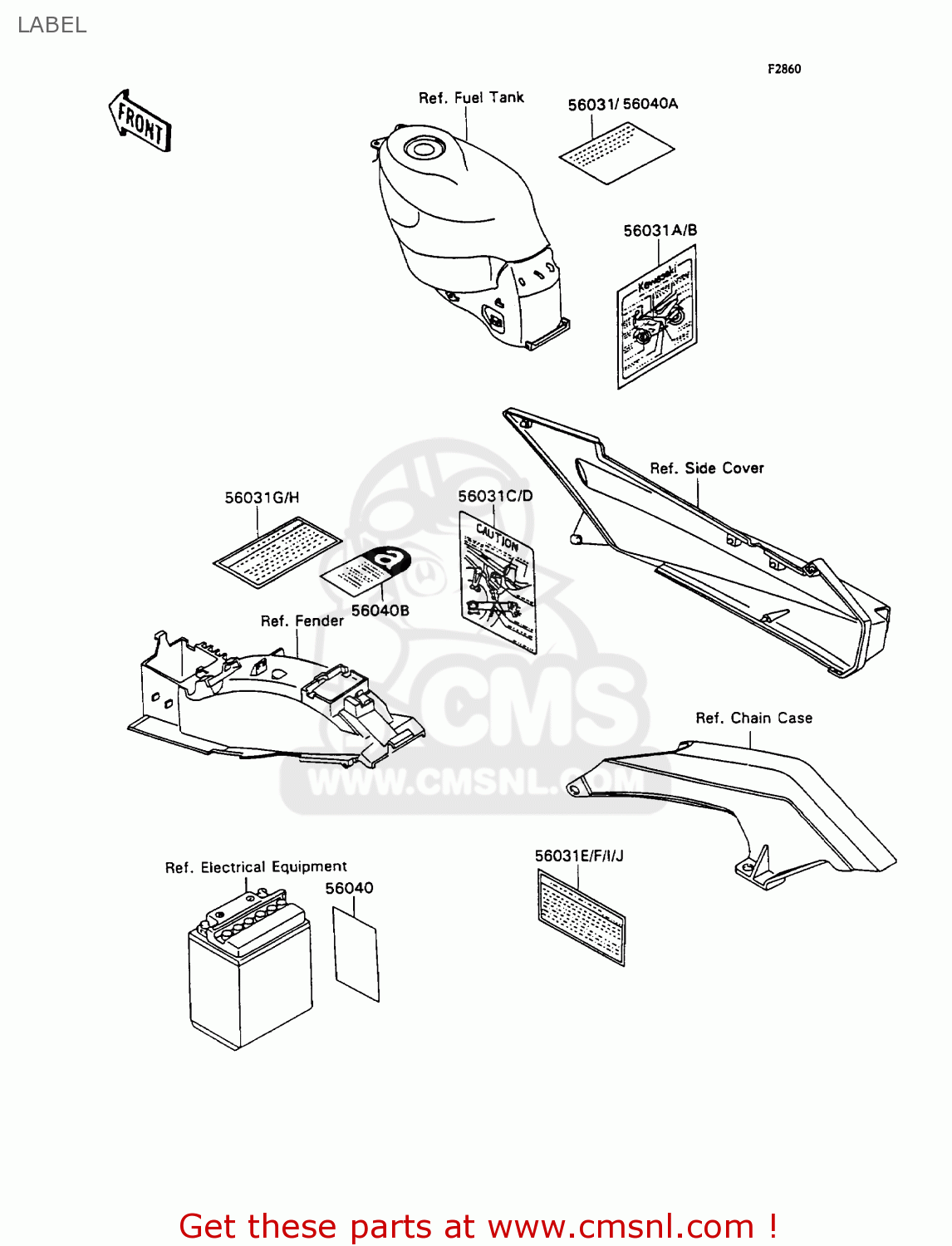 LABEL ZX1100C2A ZZR1100 1991 UNITED KINGDOM FG