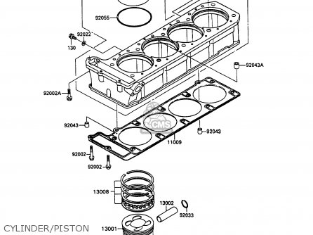 CYLINDER/PISTON - ZX1100C2A ZZR1100 1991 UNITED KINGDOM FG