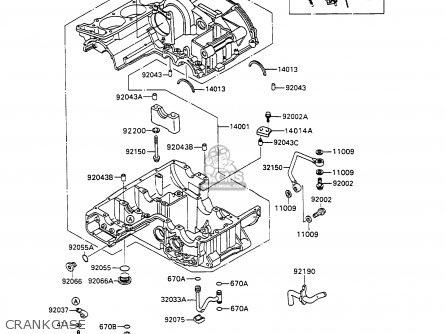 CRANKCASE - ZX1100C2A ZZR1100 1991 UNITED KINGDOM FG