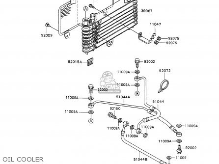 OIL COOLER - ZX1100C2A ZZR1100 1991 UNITED KINGDOM FG