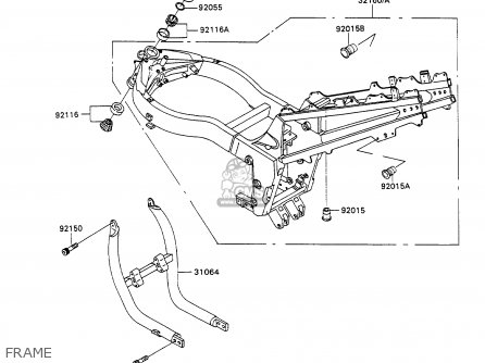 FRAME - ZX1100C2A ZZR1100 1991 UNITED KINGDOM FG