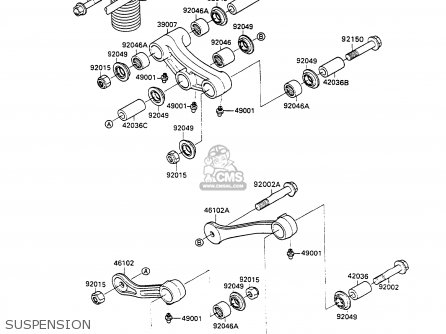 SUSPENSION - ZX1100C2A ZZR1100 1991 UNITED KINGDOM FG