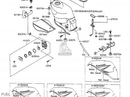 FUEL TANK - ZX1100C2A ZZR1100 1991 UNITED KINGDOM FG
