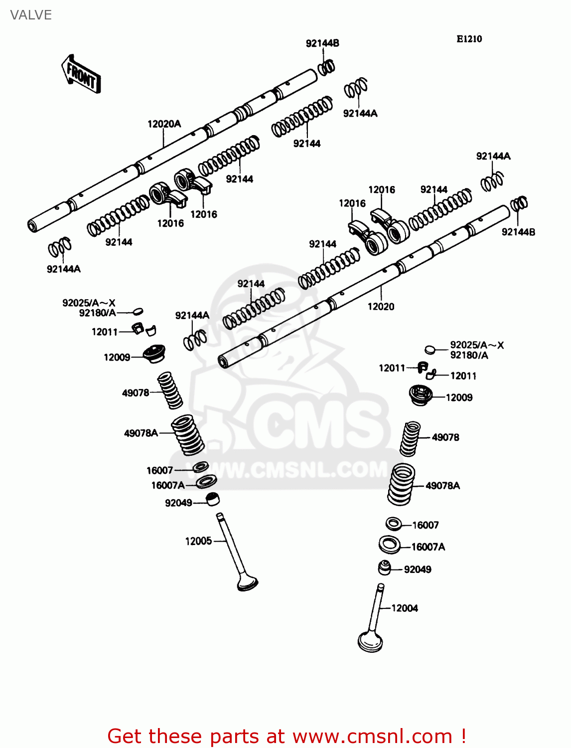 VALVE ZX1100C3 ZX11 1992 USA CALIFORNIA CANADA