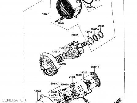 GENERATOR - ZX1100C3 ZX11 1992 USA CALIFORNIA CANADA