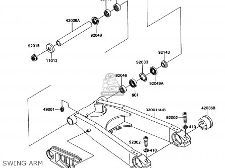 SWING ARM - ZX1100C3 ZX11 1992 USA CALIFORNIA CANADA