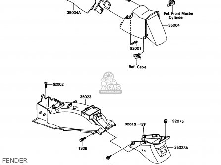 FENDER - ZX1100C3 ZX11 1992 USA CALIFORNIA CANADA