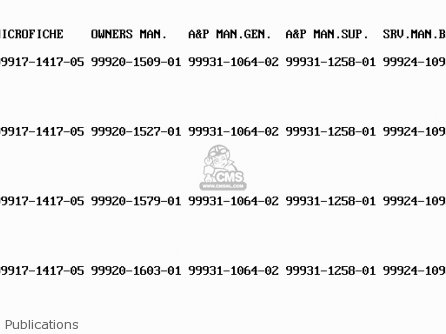 Publications - ZX1100C3 ZX11 1992 USA CALIFORNIA CANADA