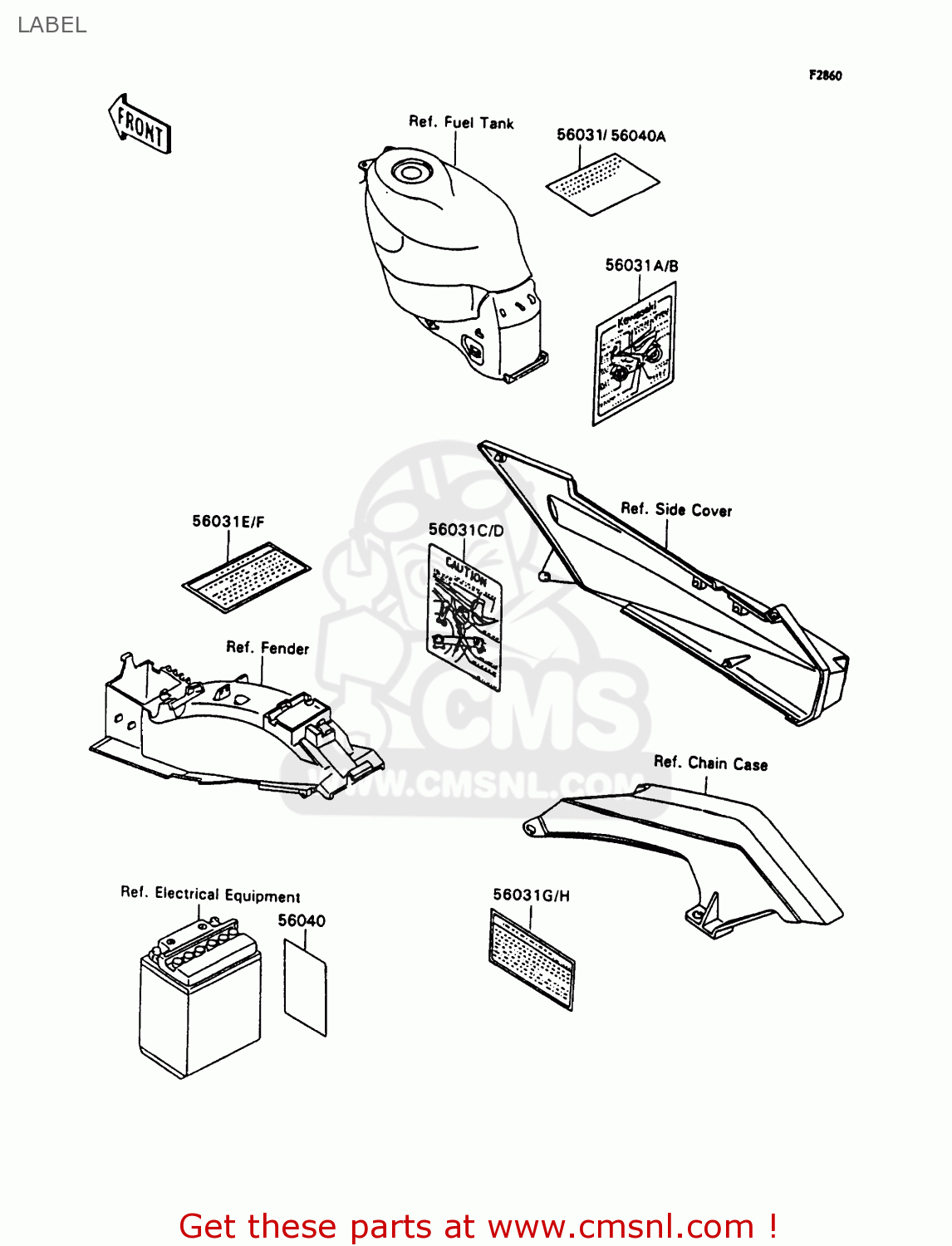 LABEL ZX1100C3 ZZR1100 1992 EUROPE UK FR AR FG GR IT NR SD SP ST