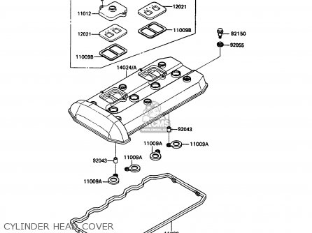 CYLINDER HEAD COVER - ZX1100C3 ZZR1100 1992 EUROPE UK FR AR FG GR IT NR SD SP ST