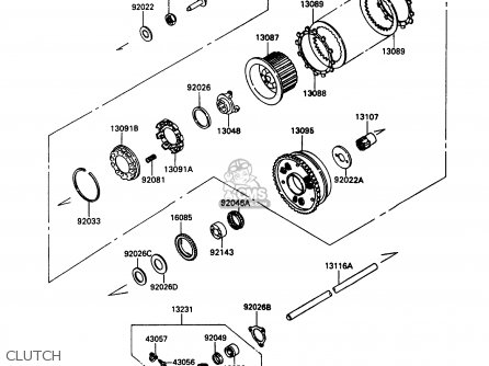 CLUTCH - ZX1100C3 ZZR1100 1992 EUROPE UK FR AR FG GR IT NR SD SP ST