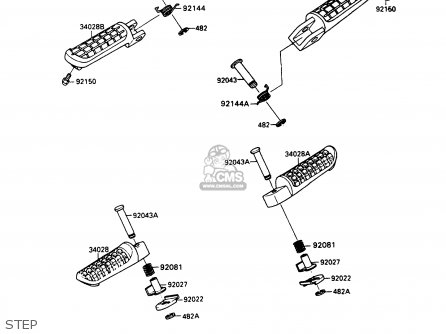 STEP - ZX1100C3 ZZR1100 1992 EUROPE UK FR AR FG GR IT NR SD SP ST
