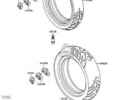 TIRE - ZX1100C3 ZZR1100 1992 EUROPE UK FR AR FG GR IT NR SD SP ST