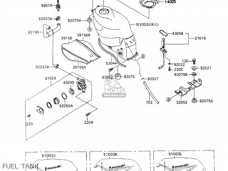 FUEL TANK - ZX1100C3 ZZR1100 1992 EUROPE UK FR AR FG GR IT NR SD SP ST