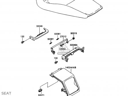 SEAT - ZX1100C3 ZZR1100 1992 EUROPE UK FR AR FG GR IT NR SD SP ST