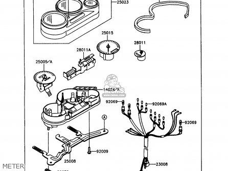 METER - ZX1100C3 ZZR1100 1992 EUROPE UK FR AR FG GR IT NR SD SP ST