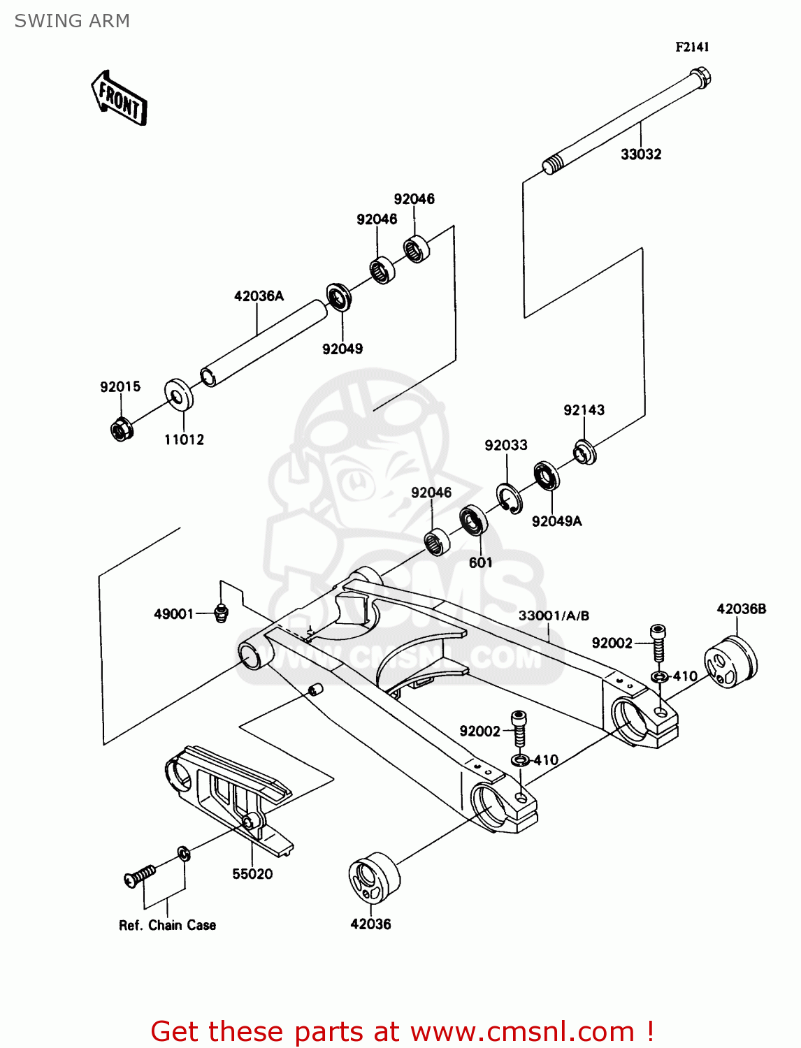 SWING ARM ZX1100C4 ZX11 1993 USA CALIFORNIA CANADA