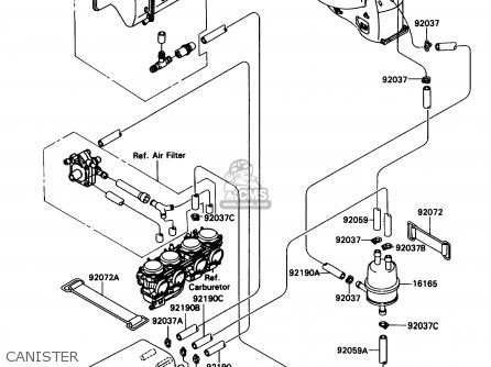 CANISTER - ZX1100C4 ZX11 1993 USA CALIFORNIA CANADA
