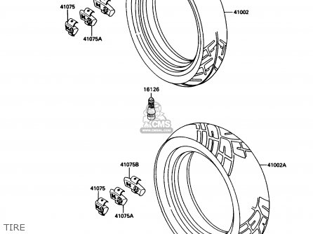 TIRE - ZX1100C4 ZX11 1993 USA CALIFORNIA CANADA