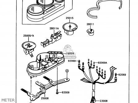 METER - ZX1100C4 ZX11 1993 USA CALIFORNIA CANADA