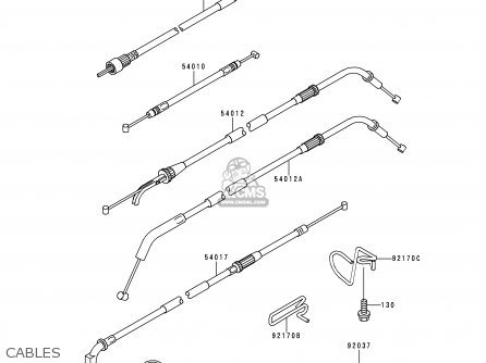 CABLES - ZX1100D1 NINJAZX11 1993 USA CALIFORNIA CANADA