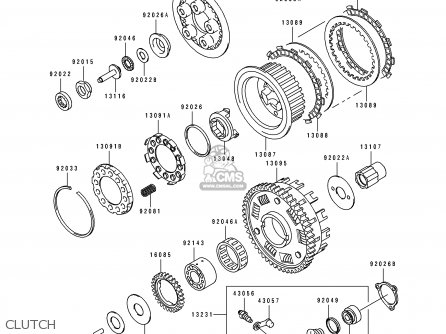 CLUTCH - ZX1100D1 ZZR1100 1993 EUROPE UK FR NL AR FG GR IT NR SD SP ST