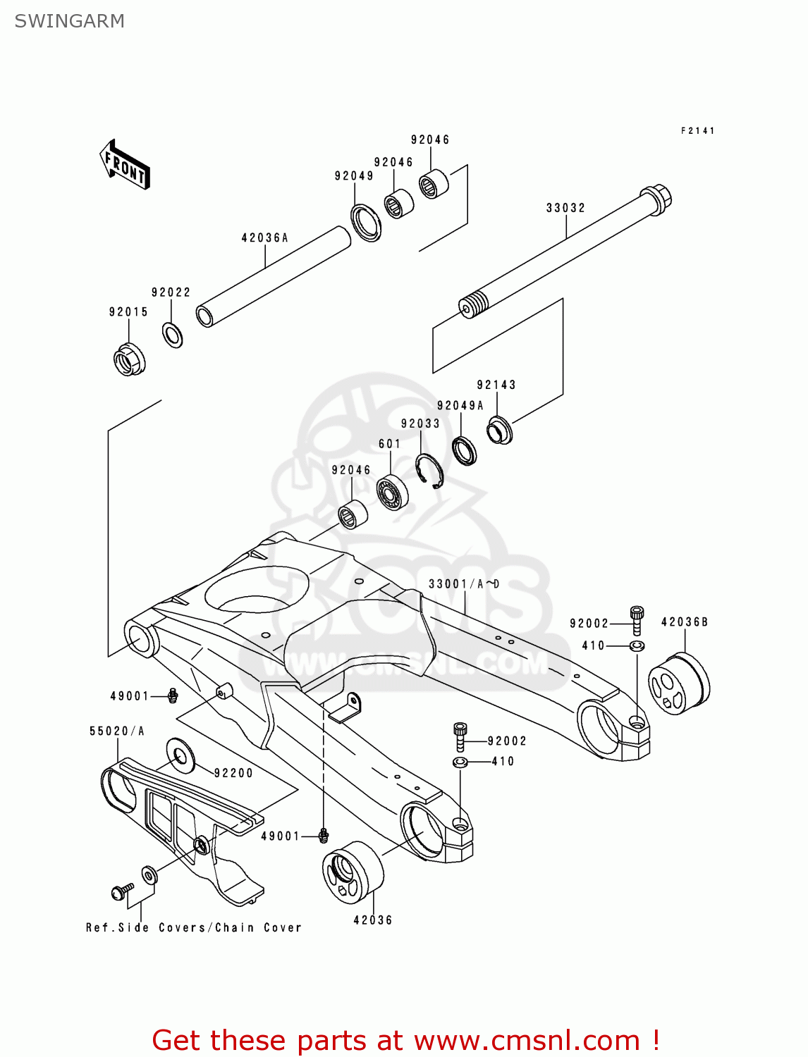 SWINGARM ZX1100D2 NINJAZX11 1994 USA CALIFORNIA CANADA