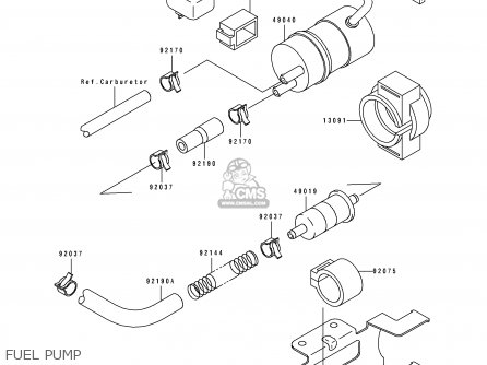 FUEL PUMP - ZX1100D2 ZZR1100 1994 EUROPE UK FR NL AR FG GR IT NR SD SP ST