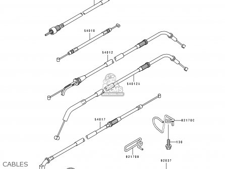 CABLES - ZX1100D2 ZZR1100 1994 EUROPE UK FR NL AR FG GR IT NR SD SP ST