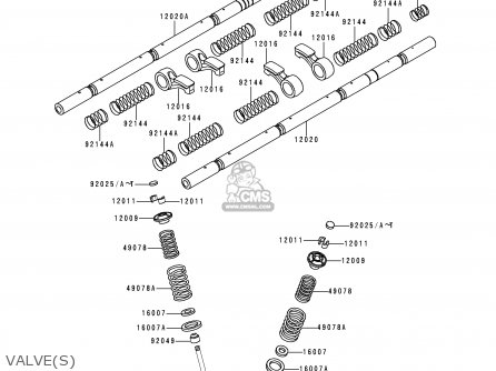 VALVE(S) - ZX1100D3 NINJAZX11 1995 USA CALIFORNIA CANADA
