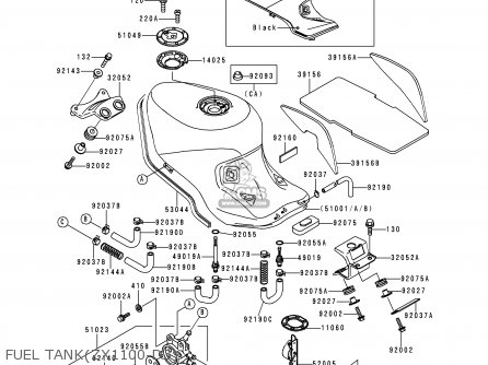 FUEL TANK(ZX1100-D3) - ZX1100D3 NINJAZX11 1995 USA CALIFORNIA CANADA