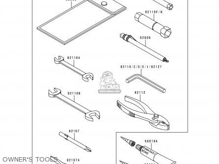 OWNER'S TOOLS - ZX1100D3 NINJAZX11 1995 USA CALIFORNIA CANADA