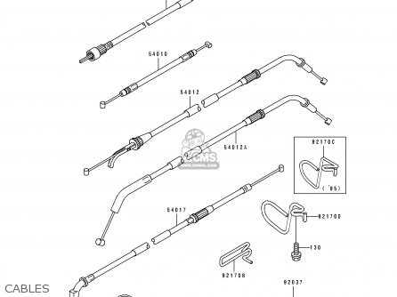 CABLES - ZX1100D4 ZZR1100 1996 EUROPE UK FR NL AR FG GR IT NR SD SP ST