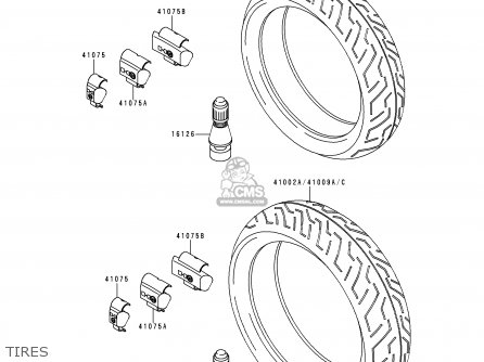 TIRES - ZX1100D5 NINJAZX11 1997 USA CALIFORNIA CANADA