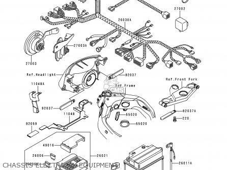 CHASSIS ELECTRICAL EQUIPMENT - ZX1100D5 ZZR1100 1997 EUROPE UK FR NL AR FG GR IT NR SD SP ST