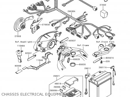 CHASSIS ELECTRICAL EQUIPMENT - ZX1100D6 NINJAZX11 1998 USA CALIFORNIA CANADA