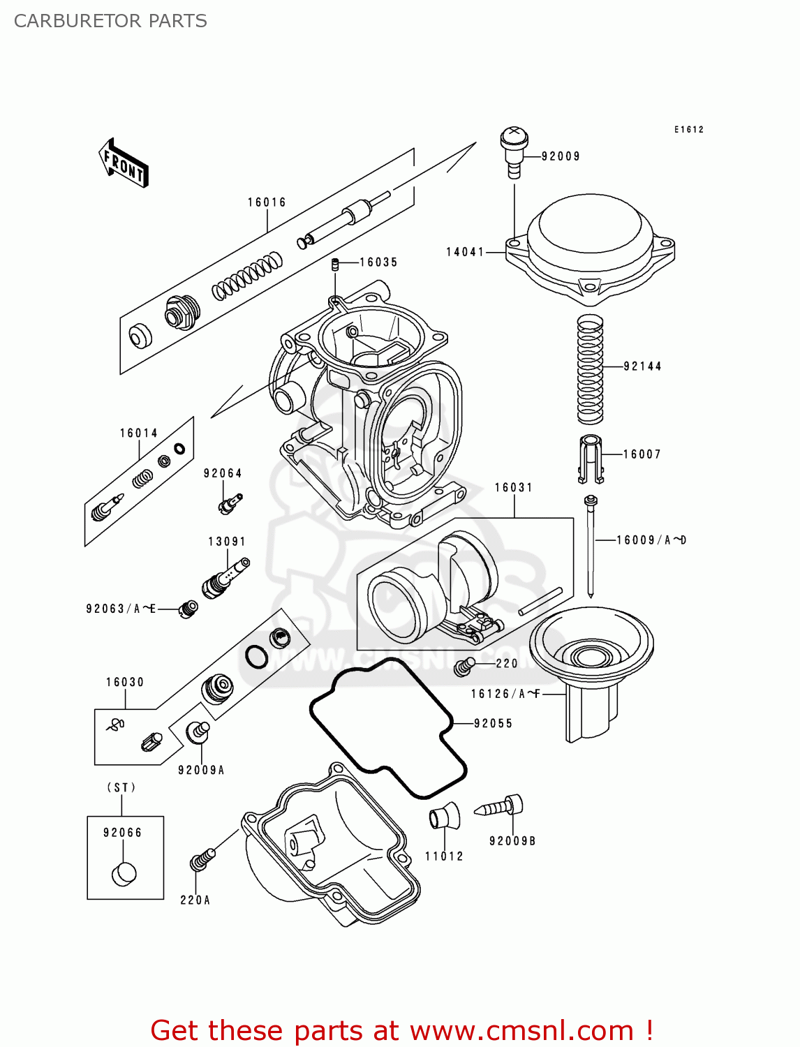 CARBURETOR PARTS ZX1100D6 ZZR1100 1998 EUROPE UK FR NL GR IT NR SP ST