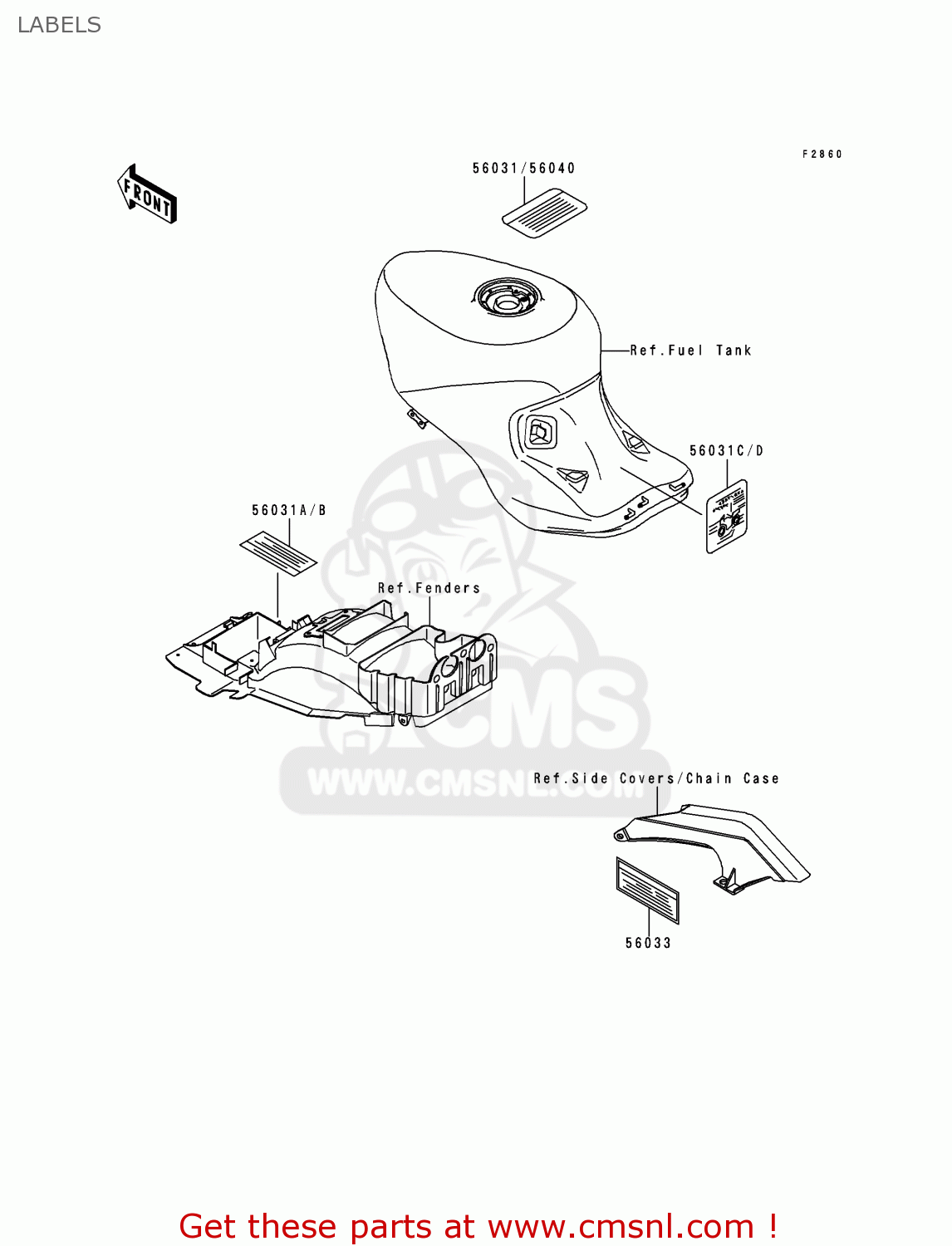 LABELS ZX1100D6 ZZR1100 1998 EUROPE UK FR NL GR IT NR SP ST