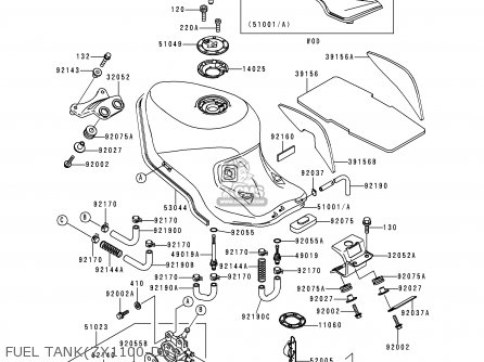 FUEL TANK(ZX1100-D6) - ZX1100D6 ZZR1100 1998 EUROPE UK FR NL GR IT NR SP ST