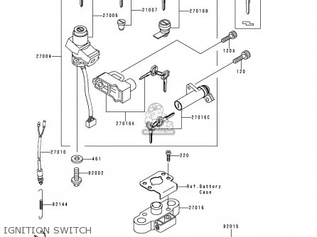 IGNITION SWITCH - ZX1100D6 ZZR1100 1998 EUROPE UK FR NL GR IT NR SP ST