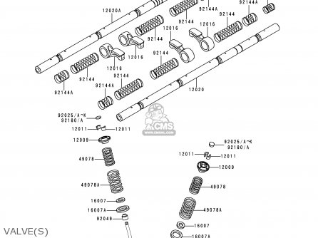 VALVE(S) - ZX1100D7 NINJAZX11 1999 USA CALIFORNIA CANADA