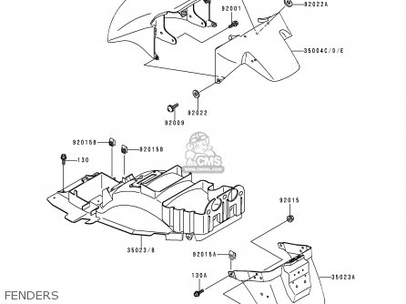 FENDERS - ZX1100D7 NINJAZX11 1999 USA CALIFORNIA CANADA
